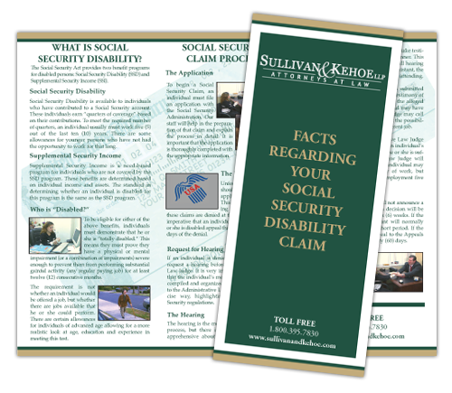 Download Our Brochure on Social Security Disability